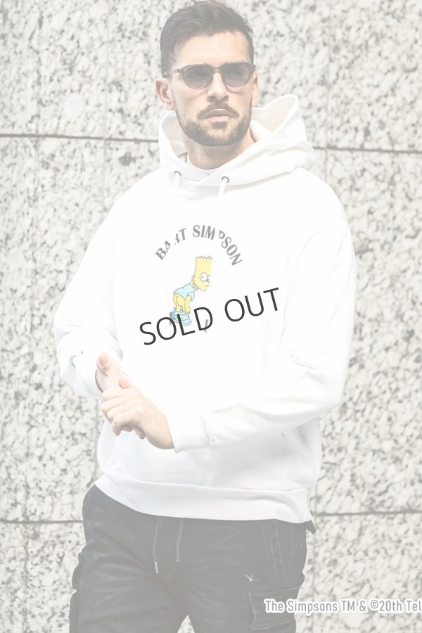 画像8: 1piu1uguale3 RELAX ウノピゥウノウグァーレトレ リラックス /The Simpsons/バート・シンプソン/フーディー{-BES} (8)