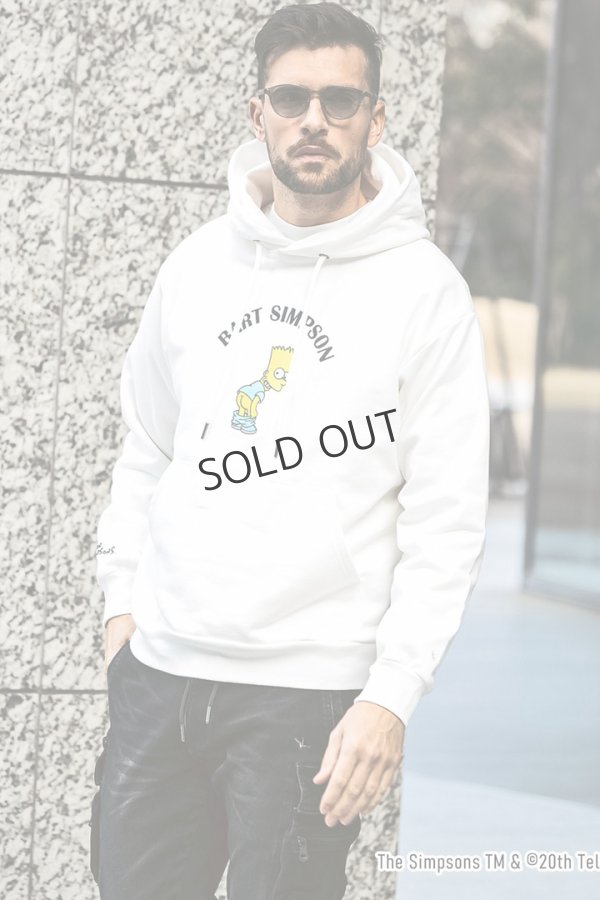 画像9: 1piu1uguale3 RELAX ウノピゥウノウグァーレトレ リラックス /The Simpsons/バート・シンプソン/フーディー{-BES} (9)