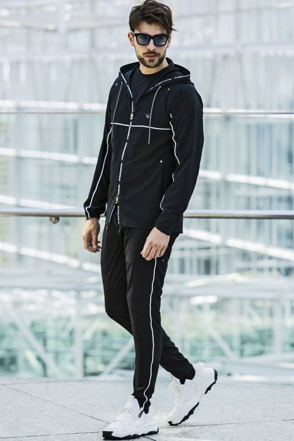 画像6: 【 30%OFF セール22,000円→15,400円】 1piu1uguale3 RELAX ウノピゥウノウグァーレトレ リラックス パイピングフーディー{-BES} (6)