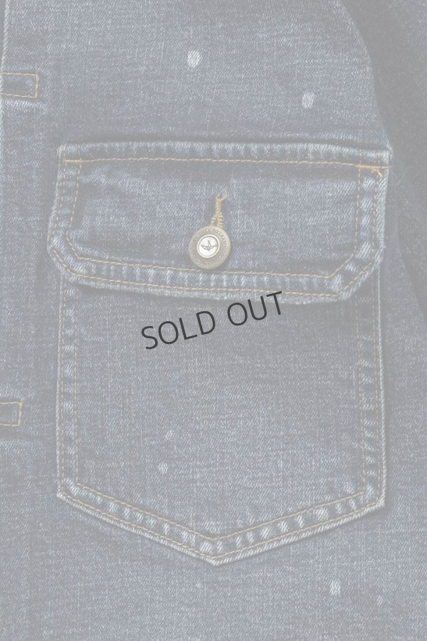 画像14: {SOLD}1piu1uguale3 RELAX ウノピゥウノウグァーレトレ リラックス デニムジャケットフーディー{-BES} (14)