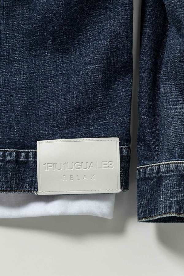 画像20: 【 30%OFF セール29,920円→20,944円】 1piu1uguale3 RELAX ウノピゥウノウグァーレトレ リラックス デニムジャケットフーディー{-BES} (20)