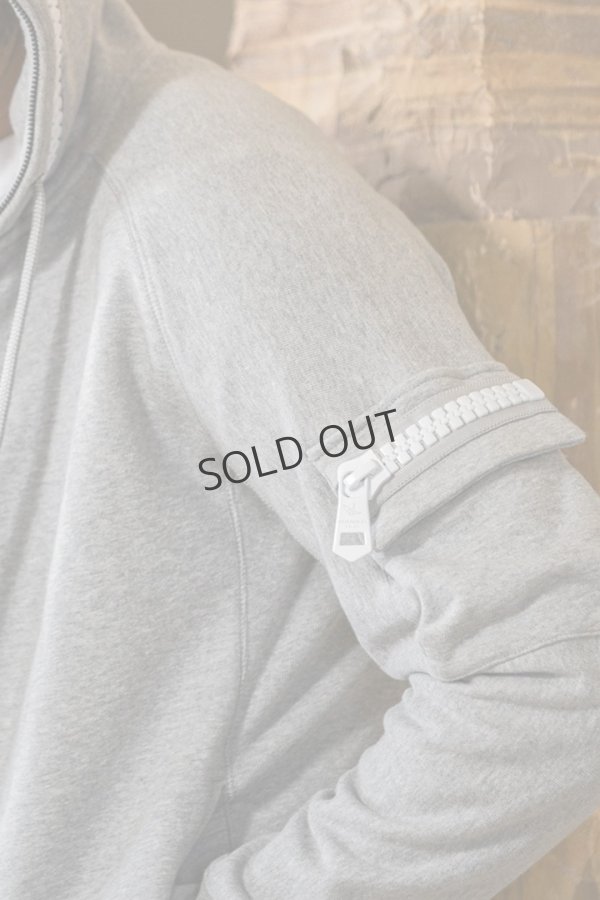 画像7: {SOLD}1piu1uguale3 RELAX ウノピゥウノウグァーレトレ リラックス ビッグファスナーカーゴポケットスウェットパーカー{-BEA} (7)