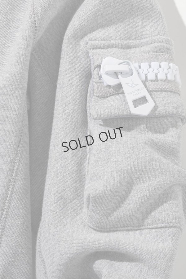 画像15: {SOLD}1piu1uguale3 RELAX ウノピゥウノウグァーレトレ リラックス ビッグファスナーカーゴポケットスウェットパーカー{-BEA} (15)