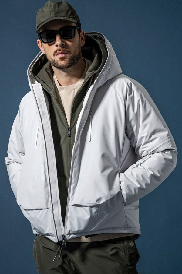 画像6: 1piu1uguale3 RELAX ウノピゥウノウグァーレトレ リラックス × +phenix ダウンパーカー WINDSTOPPER プロダクト by GORE-TEX LABS /ウィンドストッパー/ゴアテックス{-BEA} (6)