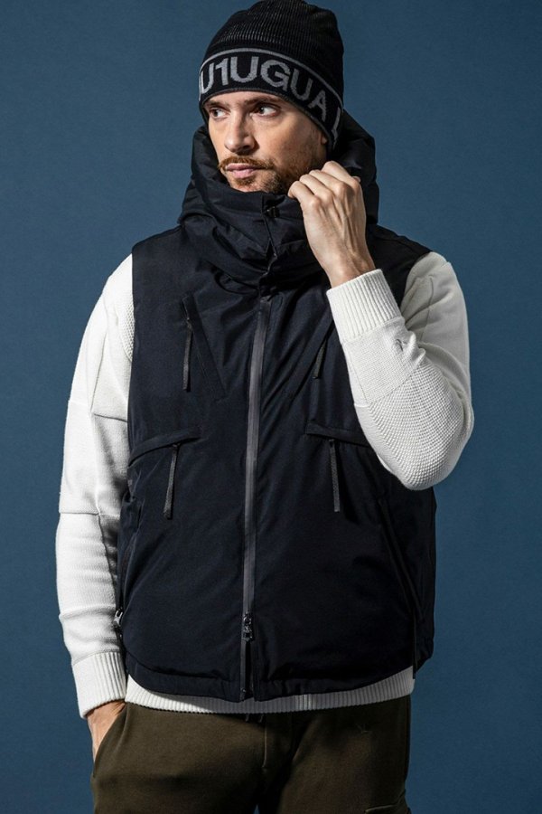 画像9: 1piu1uguale3 RELAX ウノピゥウノウグァーレトレ リラックス × +phenix スタンドネックダウンベスト WINDSTOPPER プロダクト by GORE-TEX LABS /ウィンドストッパー/ゴアテックス{-BEA} (9)