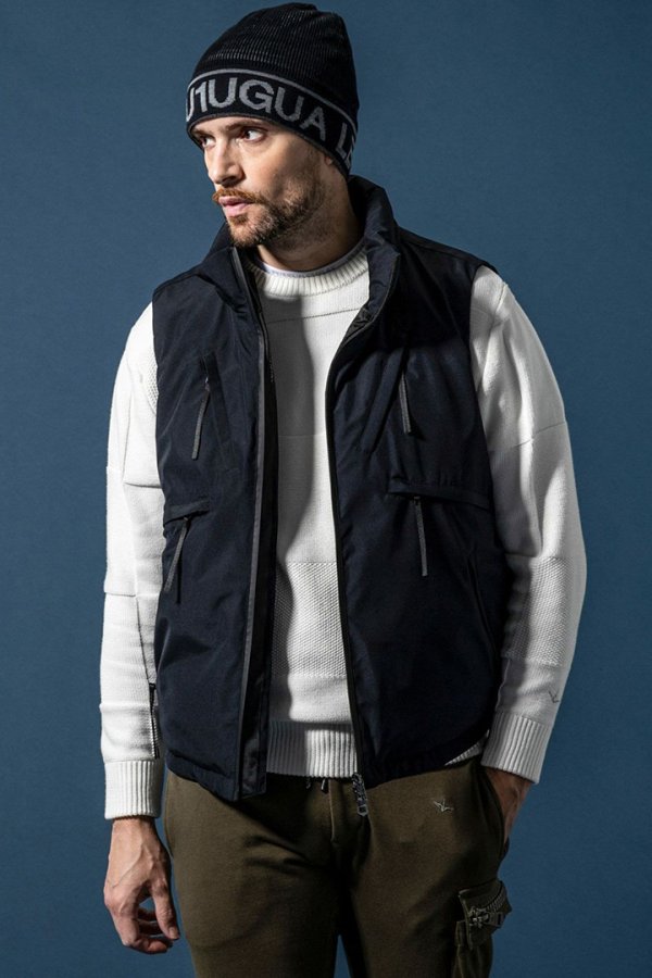 画像11: 1piu1uguale3 RELAX ウノピゥウノウグァーレトレ リラックス × +phenix スタンドネックダウンベスト WINDSTOPPER プロダクト by GORE-TEX LABS /ウィンドストッパー/ゴアテックス{-BEA} (11)