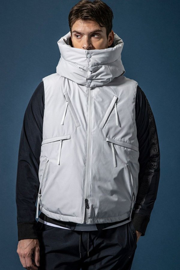画像7: 1piu1uguale3 RELAX ウノピゥウノウグァーレトレ リラックス × +phenix スタンドネックダウンベスト WINDSTOPPER プロダクト by GORE-TEX LABS /ウィンドストッパー/ゴアテックス{-BEA} (7)