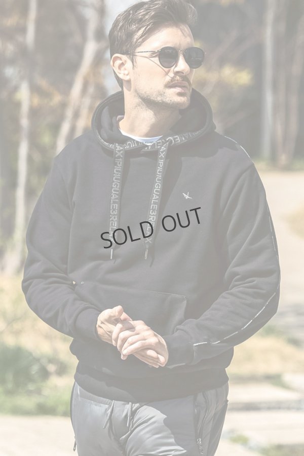 画像1: {SOLD}1piu1uguale3 RELAX ウノピゥウノウグァーレトレ リラックス パイピングロゴワイドスピンドルフーディー{-BEA} (1)