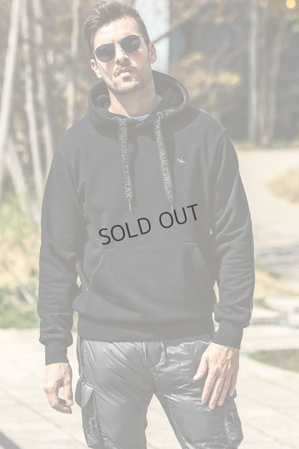 画像7: {SOLD}1piu1uguale3 RELAX ウノピゥウノウグァーレトレ リラックス パイピングロゴワイドスピンドルフーディー{-BEA} (7)