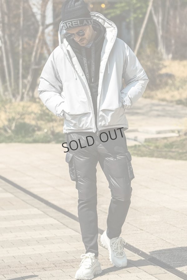 画像11: {SOLD}1piu1uguale3 RELAX ウノピゥウノウグァーレトレ リラックス パイピングロゴワイドスピンドルフーディー{-BEA} (11)