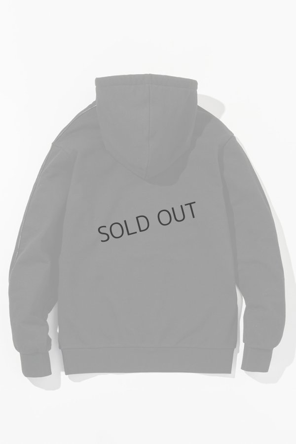 画像13: {SOLD}1piu1uguale3 RELAX ウノピゥウノウグァーレトレ リラックス パイピングロゴワイドスピンドルフーディー{-BEA} (13)