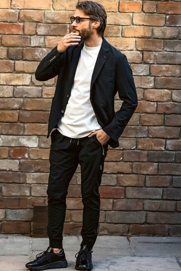 画像3: 1piu1uguale3 RELAX ウノピゥウノウグァーレトレ リラックス 接触冷感グレンチェックナイロンジャケット{-BFS} (3)