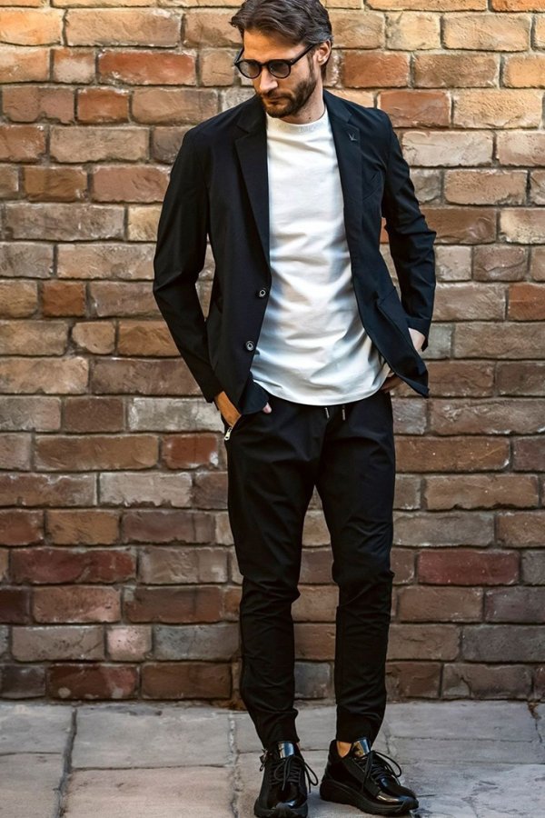 画像5: 1piu1uguale3 RELAX ウノピゥウノウグァーレトレ リラックス 接触冷感グレンチェックナイロンジャケット{-BFS} (5)