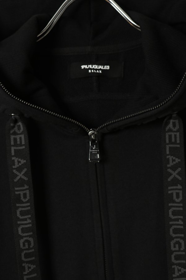 画像2: 1piu1uguale3 RELAX ウノピゥウノウグァーレトレ リラックス HOOD EMBOSSED LOGO HOODIE{-BFS} (2)
