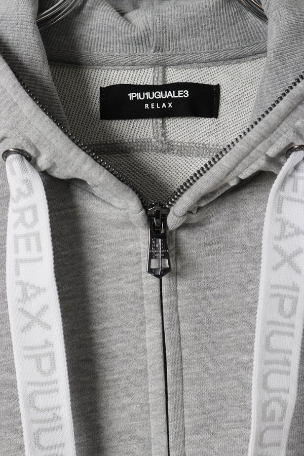 画像2: 1piu1uguale3 RELAX ウノピゥウノウグァーレトレ リラックス HOOD EMBOSSED LOGO HOODIE{-BFS} (2)