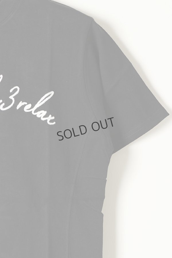 画像3: {SOLD}1piu1uguale3 RELAX ウノピゥウノウグァーレトレ リラックス LOGO embroidery T{-BAS} (3)