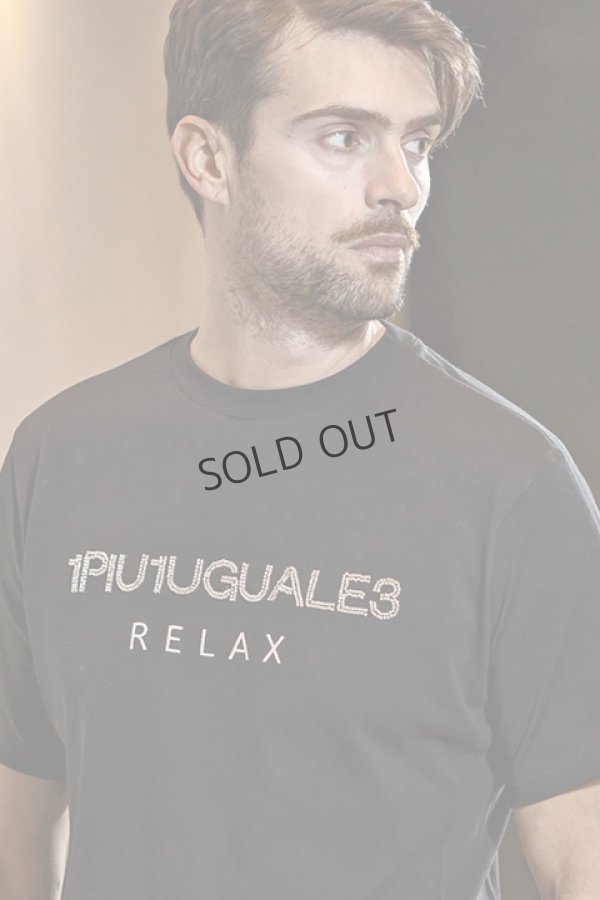画像2: {SOLD}1piu1uguale3 RELAX ウノピゥウノウグァーレトレ リラックス ビーズロゴ半袖Tシャツ{-BDS} (2)