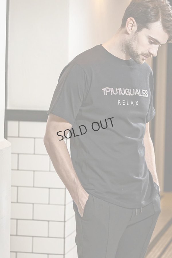 画像3: {SOLD}1piu1uguale3 RELAX ウノピゥウノウグァーレトレ リラックス ビーズロゴ半袖Tシャツ{-BDS} (3)