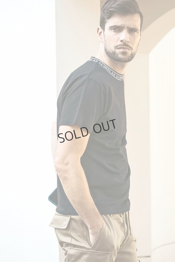 画像3: {SOLD}1piu1uguale3 RELAX ウノピゥウノウグァーレトレ リラックス ネックロゴ半袖Tシャツ{-BDA} (3)