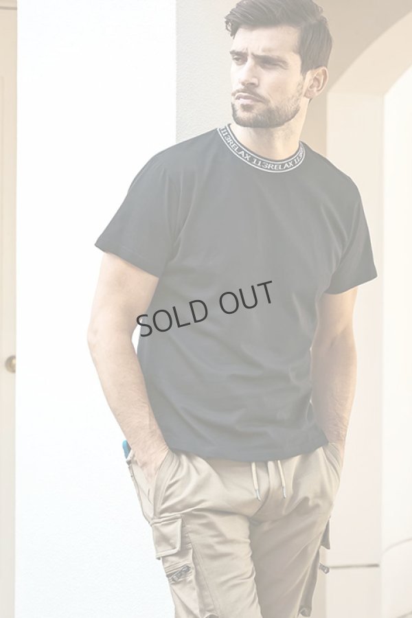 画像5: {SOLD}1piu1uguale3 RELAX ウノピゥウノウグァーレトレ リラックス ネックロゴ半袖Tシャツ{-BDA} (5)