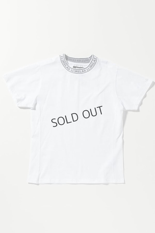画像5: {SOLD}1piu1uguale3 RELAX ウノピゥウノウグァーレトレ リラックス ネックロゴ半袖Tシャツ{-BDA} (5)