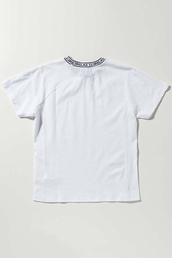 画像6: 【 30%OFF セール6,930円→4,851円】 1piu1uguale3 RELAX ウノピゥウノウグァーレトレ リラックス ネックロゴ半袖Tシャツ{-BDA} (6)