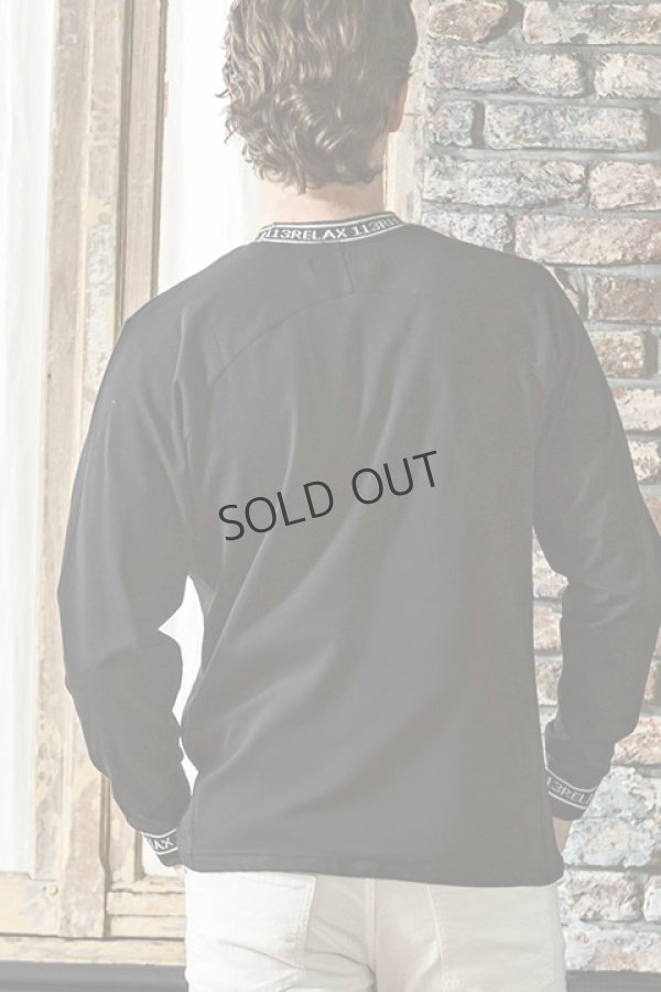 画像3: {SOLD}1piu1uguale3 RELAX ウノピゥウノウグァーレトレ リラックス ネックロゴロングTシャツ{-BDA} (3)