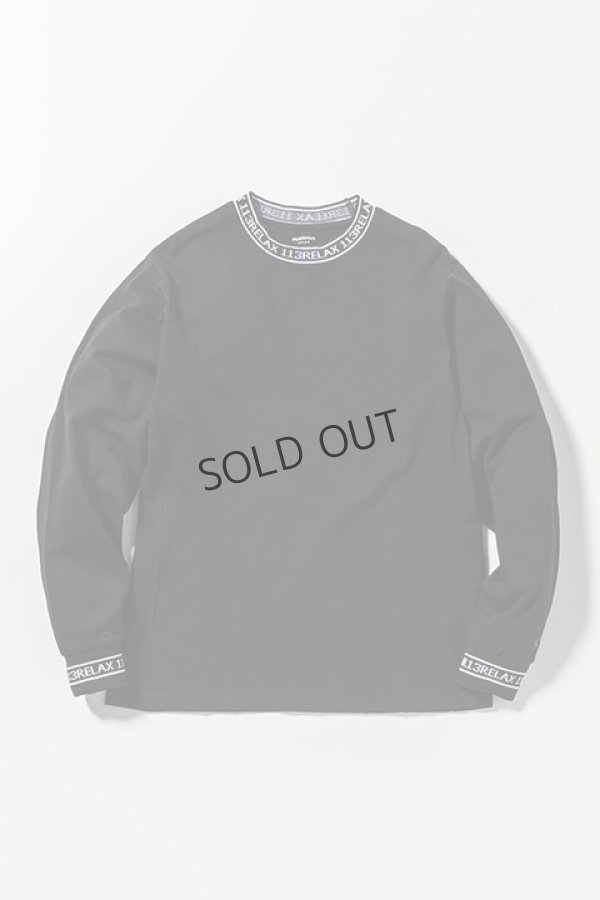 画像5: {SOLD}1piu1uguale3 RELAX ウノピゥウノウグァーレトレ リラックス ネックロゴロングTシャツ{-BDA} (5)