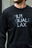 画像7: {SOLD}1piu1uguale3 RELAX ウノピゥウノウグァーレトレ リラックス グラデーションフロッキーロゴロングTシャツ{-BDA} (7)