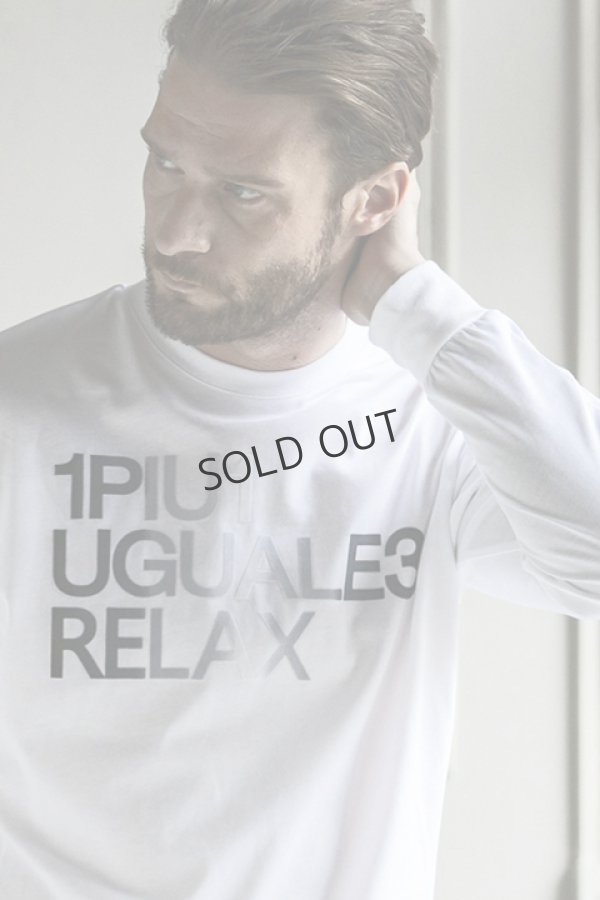 画像6: {SOLD}1piu1uguale3 RELAX ウノピゥウノウグァーレトレ リラックス グラデーションフロッキーロゴロングTシャツ{-BDA} (6)