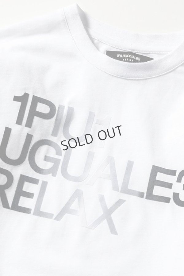 画像10: {SOLD}1piu1uguale3 RELAX ウノピゥウノウグァーレトレ リラックス グラデーションフロッキーロゴロングTシャツ{-BDA} (10)