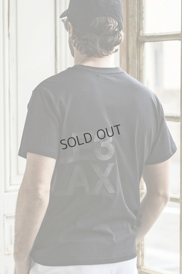 画像3: {SOLD}1piu1uguale3 RELAX ウノピゥウノウグァーレトレ リラックス フェイクレザーロゴ半袖Tシャツ{-BDA} (3)