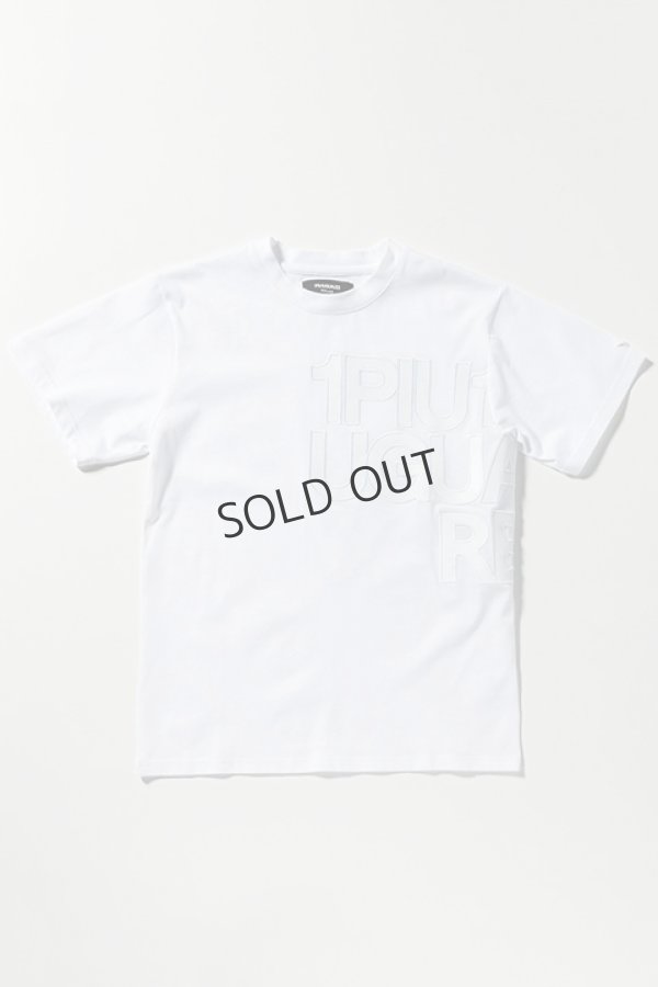 画像6: {SOLD}1piu1uguale3 RELAX ウノピゥウノウグァーレトレ リラックス フェイクレザーロゴ半袖Tシャツ{-BDA} (6)