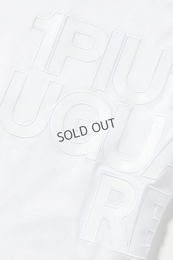 画像8: {SOLD}1piu1uguale3 RELAX ウノピゥウノウグァーレトレ リラックス フェイクレザーロゴ半袖Tシャツ{-BDA} (8)