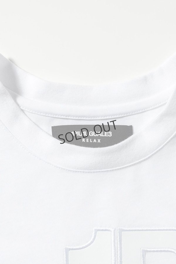 画像9: {SOLD}1piu1uguale3 RELAX ウノピゥウノウグァーレトレ リラックス フェイクレザーロゴ半袖Tシャツ{-BDA} (9)