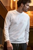 画像1: 【 30%OFF セール7,920円→5,544円】 1piu1uguale3 RELAX ウノピゥウノウグァーレトレ リラックス カットオフロゴロングTシャツ{-BDA} (1)