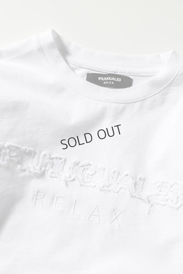画像10: 1piu1uguale3 RELAX ウノピゥウノウグァーレトレ リラックス カットオフロゴロングTシャツ{-BDA} (10)