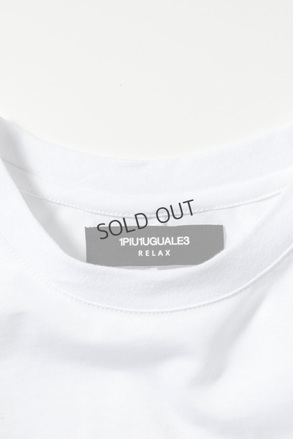 画像11: {SOLD}1piu1uguale3 RELAX ウノピゥウノウグァーレトレ リラックス ラインストーンヘムロングTシャツ{-BDA} (11)