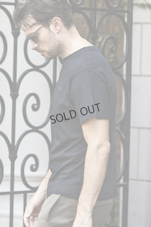 画像2: {SOLD}1piu1uguale3 RELAX ウノピゥウノウグァーレトレ リラックス ヘム刺繍ロゴ半袖Tシャツ{-BES} (2)