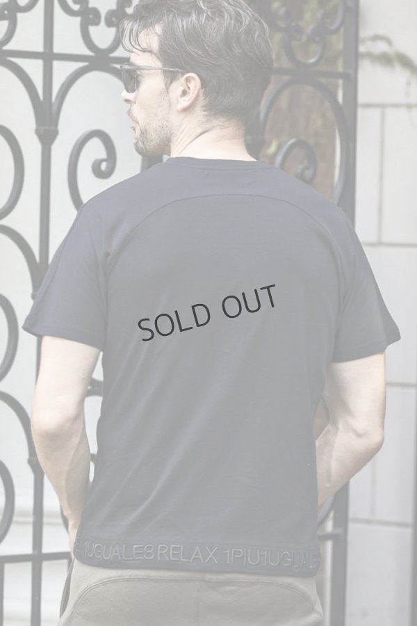 画像3: {SOLD}1piu1uguale3 RELAX ウノピゥウノウグァーレトレ リラックス ヘム刺繍ロゴ半袖Tシャツ{-BES} (3)