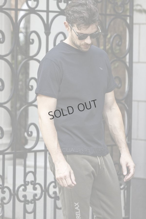 画像5: {SOLD}1piu1uguale3 RELAX ウノピゥウノウグァーレトレ リラックス ヘム刺繍ロゴ半袖Tシャツ{-BES} (5)