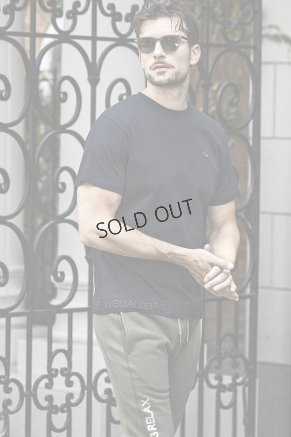 画像6: {SOLD}1piu1uguale3 RELAX ウノピゥウノウグァーレトレ リラックス ヘム刺繍ロゴ半袖Tシャツ{-BES} (6)