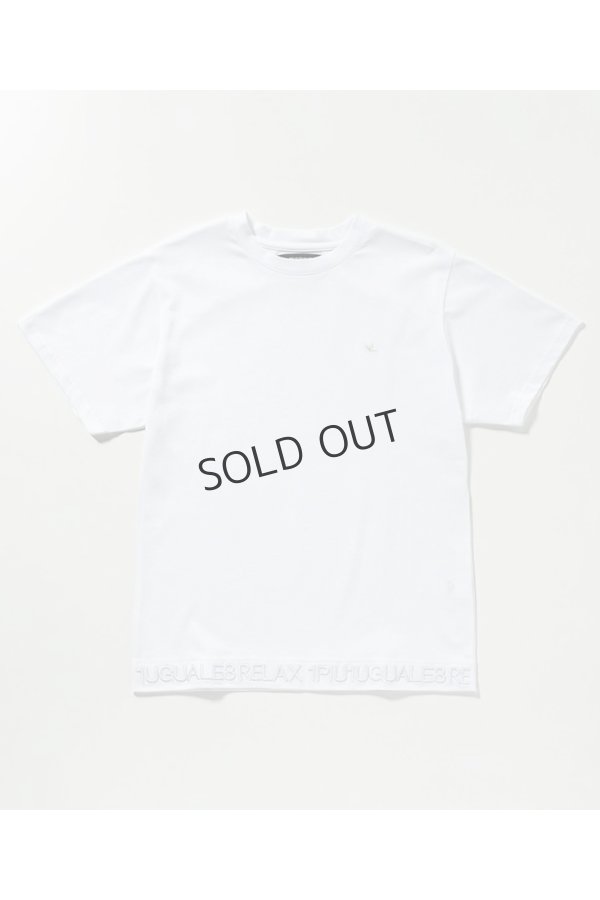 画像7: 1piu1uguale3 RELAX ウノピゥウノウグァーレトレ リラックス ヘム刺繍ロゴ半袖Tシャツ{-BES} (7)