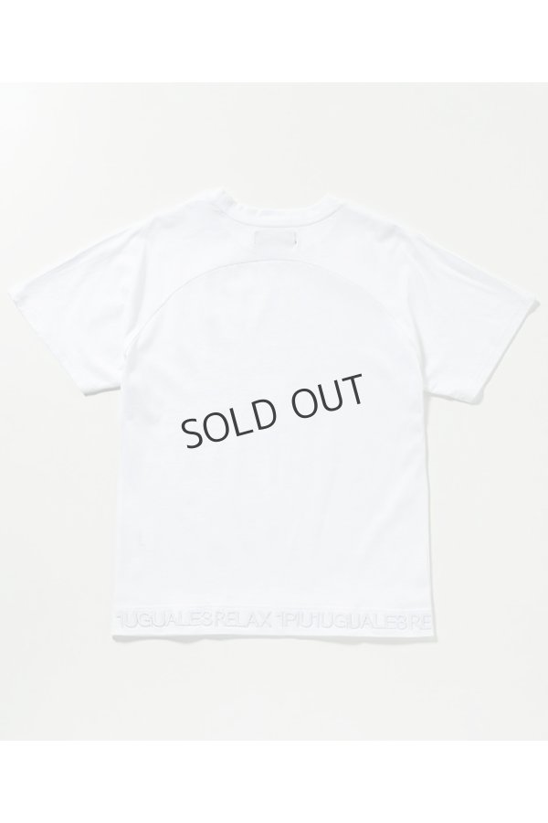 画像8: 1piu1uguale3 RELAX ウノピゥウノウグァーレトレ リラックス ヘム刺繍ロゴ半袖Tシャツ{-BES} (8)