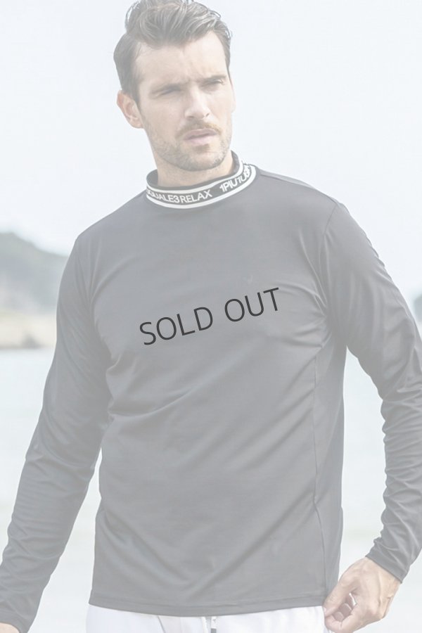 画像9: {SOLD}1piu1uguale3 RELAX ウノピゥウノウグァーレトレ リラックス ネックロゴ長袖ラッシュガード{-BES} (9)