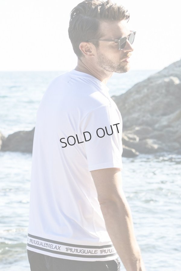 画像3: {SOLD}1piu1uguale3 RELAX ウノピゥウノウグァーレトレ リラックス ヘムロゴ半袖ラッシュガード{-BES} (3)