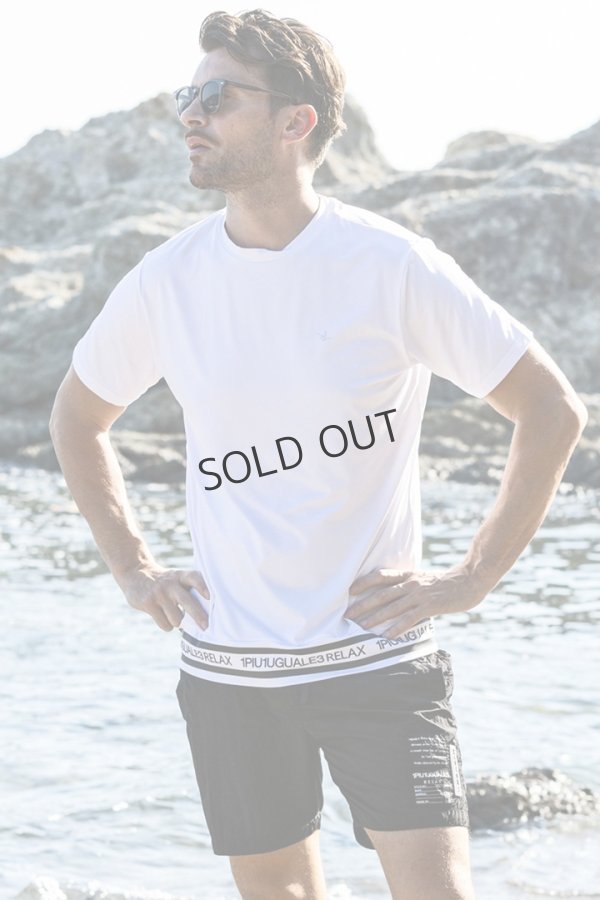 画像4: {SOLD}1piu1uguale3 RELAX ウノピゥウノウグァーレトレ リラックス ヘムロゴ半袖ラッシュガード{-BES} (4)