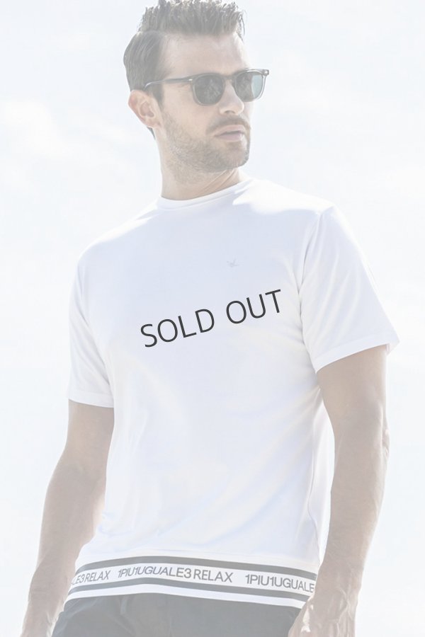 画像6: {SOLD}1piu1uguale3 RELAX ウノピゥウノウグァーレトレ リラックス ヘムロゴ半袖ラッシュガード{-BES} (6)