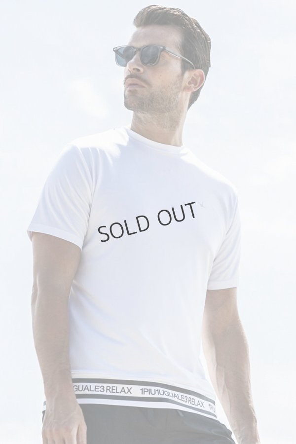 画像7: {SOLD}1piu1uguale3 RELAX ウノピゥウノウグァーレトレ リラックス ヘムロゴ半袖ラッシュガード{-BES} (7)