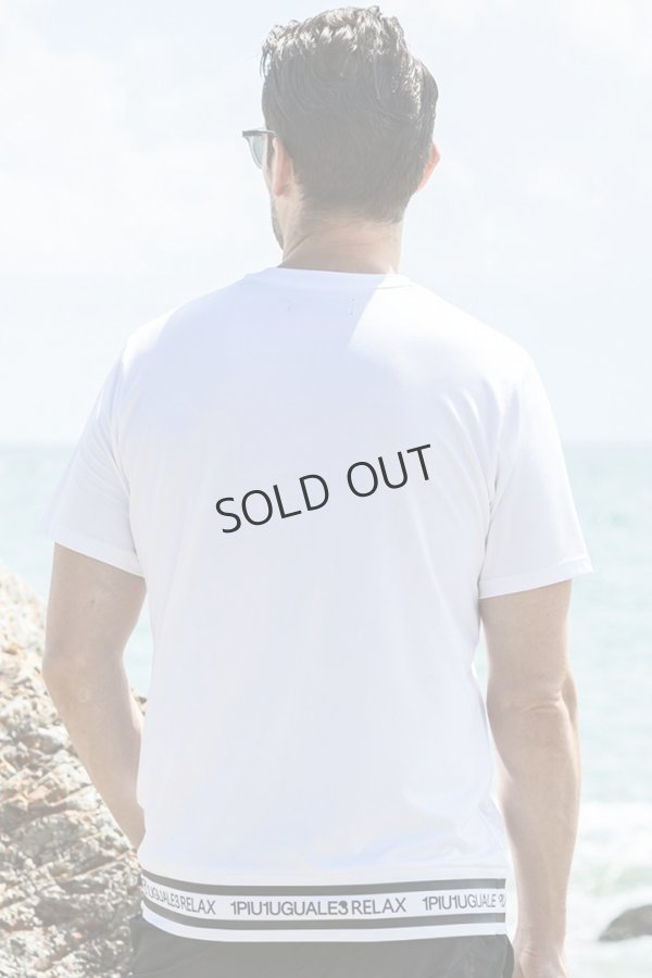 画像8: {SOLD}1piu1uguale3 RELAX ウノピゥウノウグァーレトレ リラックス ヘムロゴ半袖ラッシュガード{-BES} (8)